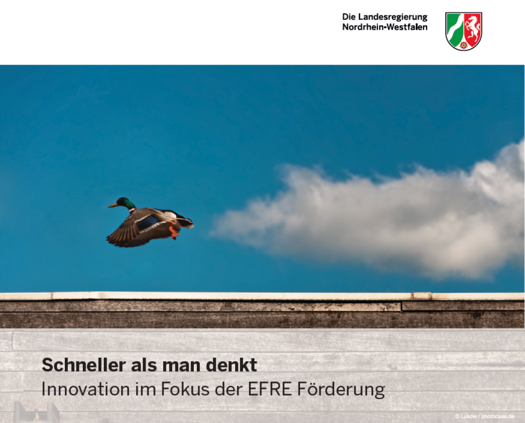Faster than you think - innovation in the fokus of EFRE funding